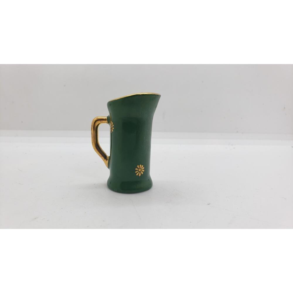 Vintage Limoges Miniature Pitcher Porcelain with 24k Gold Trim Courting Couple - Picture 5 of 10